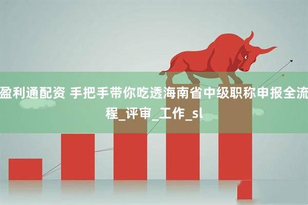 盈利通配资 手把手带你吃透海南省中级职称申报全流程_评审_工作_sl