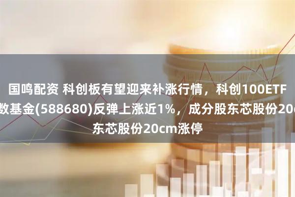 国鸣配资 科创板有望迎来补涨行情，科创100ETF增强指数基金(588680)反弹上涨近1%，成分股东芯股份20cm涨停